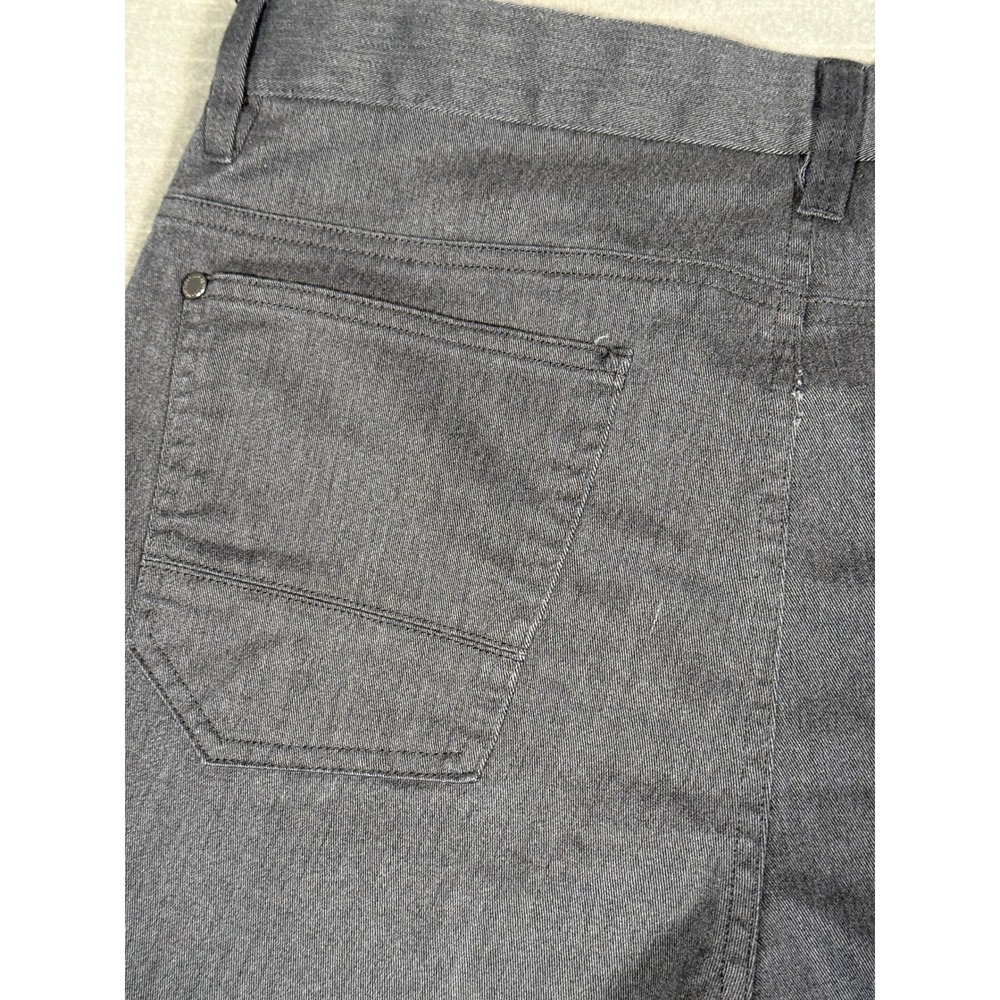 Kenneth Cole Reaction Mens Slim Fit Pants 32x30 Charcoal Gray Heather 5-Pocket - Picture 11 of 11